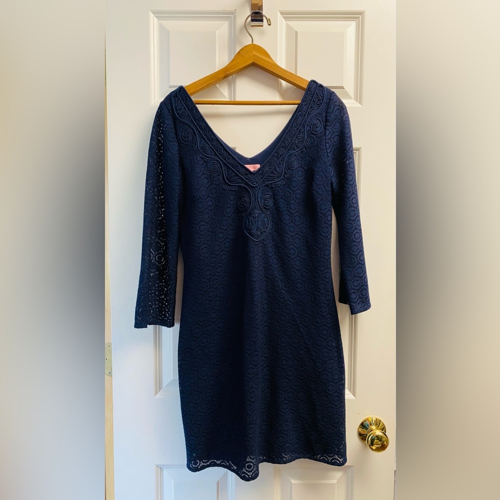Lilly Pulitzer Navy Lace dress size M
